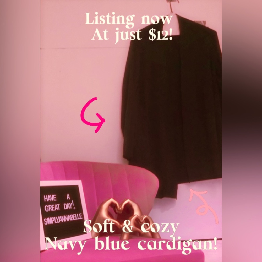 Navy blue cardigan
